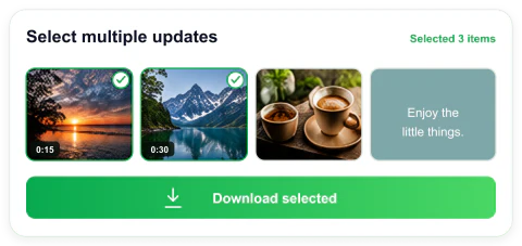 Download Selected Status