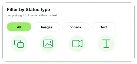 Select Multiple Status Updates